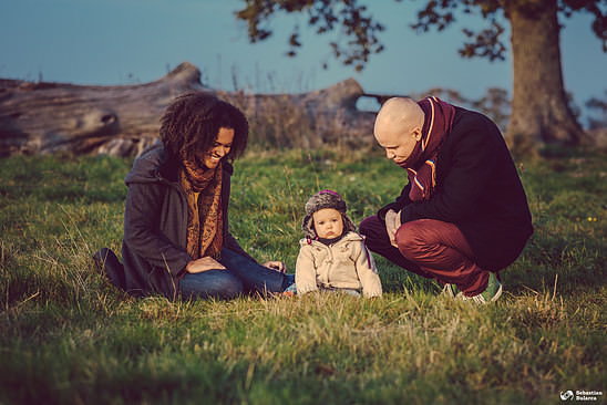 Family photo session at Hornborgasjön