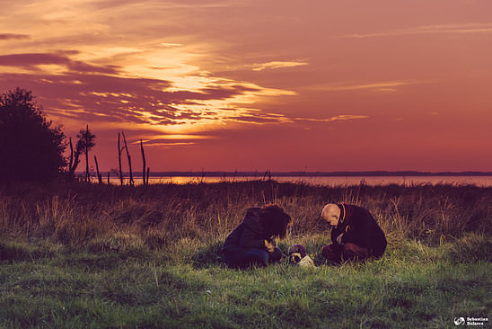 Family photo session at Hornborgasjön