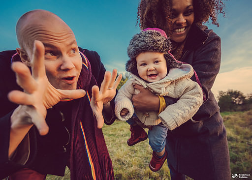 Family photo session at Hornborgasjön