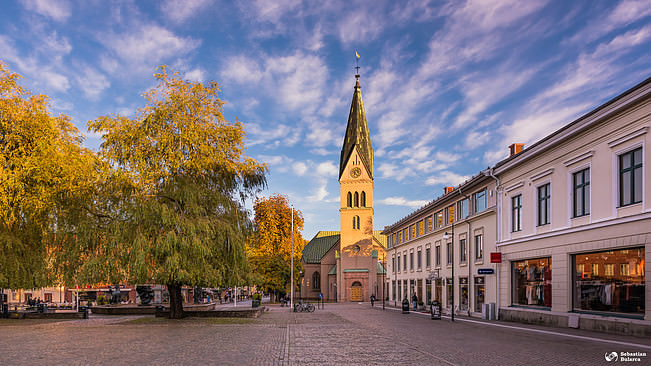 Skövde, central town market