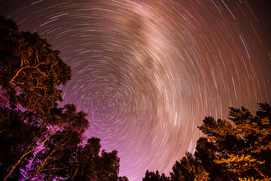 Star trails above Brommö