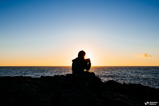 Recording the sunrise