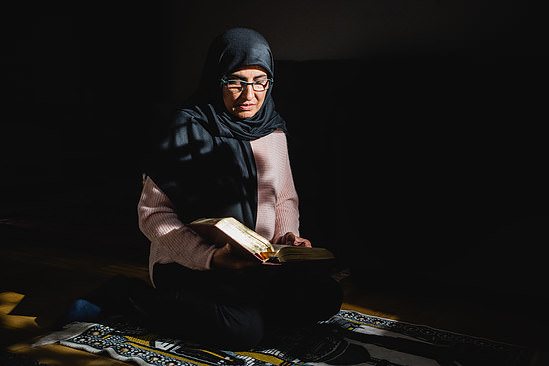 Reading from Quran - photo for HSB Magazine