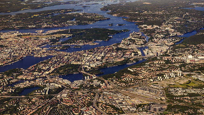 Stockholm, aerial view